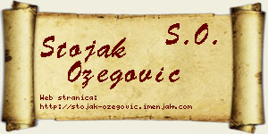 Stojak Ožegović vizit kartica